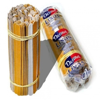 LIXA P/UNHAS MOSTARDA POP C/100 DARMA