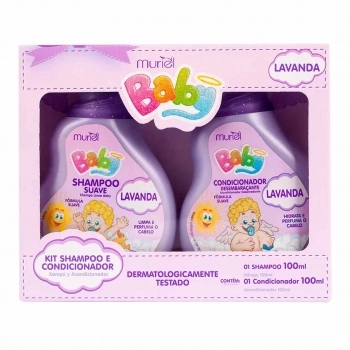 KIT MURIEL BABY LAVANDA SH E COND 100ML