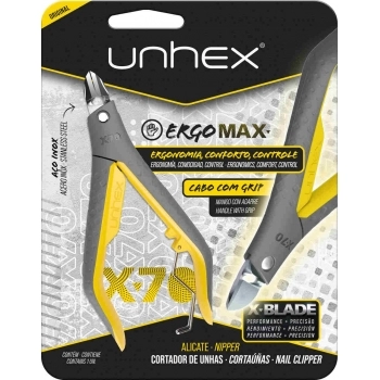 ALICATE PARA UNHAS UNHEX X70 - AMARELO
