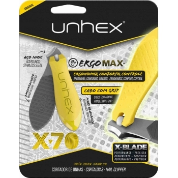 CORTADOR PARA UNHAS UNHEX X70 - AMARELO