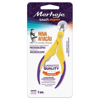 ALICATE PARA CUT. MERHEJE TOUCH AMARELO/VIOLETA