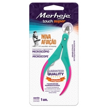 ALICATE PARA CUT. MERHEJE TOUCH VERDE/PINK