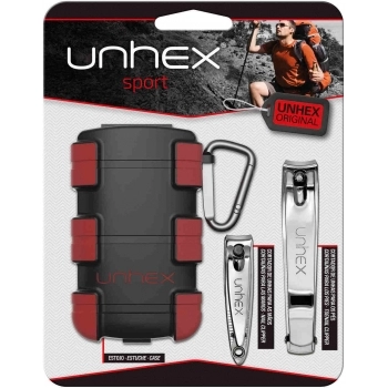CORTADORES ESTOJO C/2UN UNHEX ADVENTURE PRETO/VERMELHO