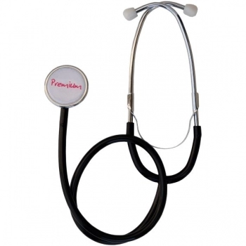 ESTETOSCOPIO DUPLO PRETO ADULTO PREMIUM