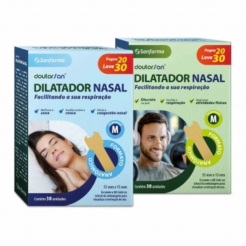 DILATADOR NASAL M 65X20MM C/30 DOUTORSAN