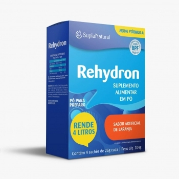 REHYDRON REIDRATANTE ORAL LARANJA C/4 SACHES DE 26G