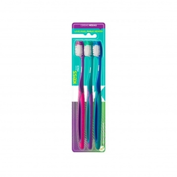 PACK COM 3 ESCOVAS KESS BASIC PLUS