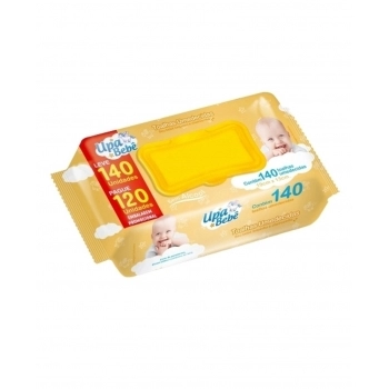 TOALHA UMED UPA BEBE LV140 PG120 C/TAMPA HYGIMAX