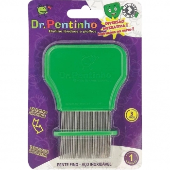 PENTE DE AÇO P/PIOLHO E LENDEAS DR PENTINHO