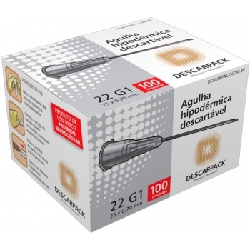 AGULHA DESC.25X7 C/100 DESCARPACK