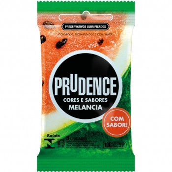 PRUDENCE PRESERVATIVOS MELANCIA C/3