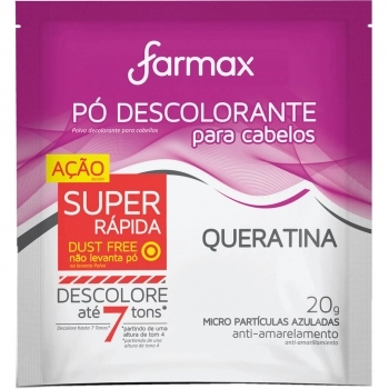 PÓ DESCOLORANTE CAPILAR QUERATINA 20G