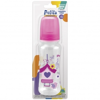 MAMADEIRA CINT DECOR PVC RED 240ML ROSA PETITA