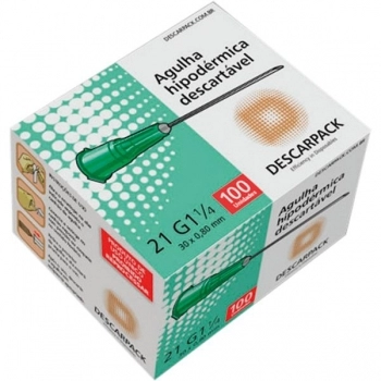 AGULHA DESC.30X8 C/100 DESCARPACK