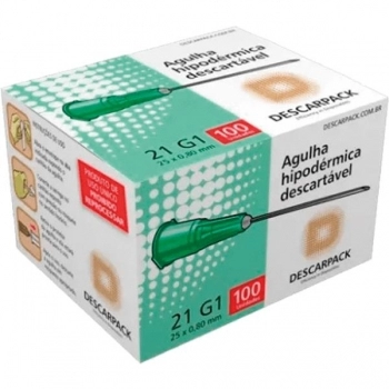 AGULHA DESC.25X8 C/100 DESCARPACK