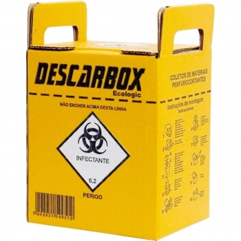 COLETOR MATERIAL PERFUROCORTANTE 13L DESCARBOX