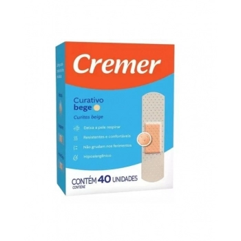 CURATIVO CREMER BEGE C/40