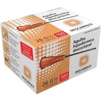 AGULHA DESC.13X4,5 C/100 DESCARPACK