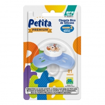 CHUPETA N°2 DUKE SIL ORTO AZUL PETITA