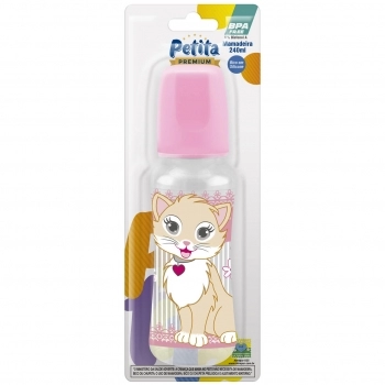 MAMADEIRA CINT CHERIE SIL RED 240ML ROSA PETITA