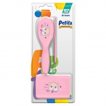 KIT BANHO INFANTIL CHERIE ROSA PETITA