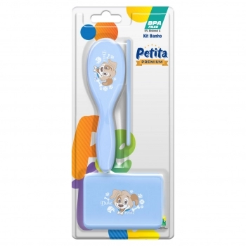 KIT BANHO INFANTIL DUKE AZUL PETITA
