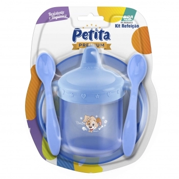 KIT REFEIÇÃO C/CANECA C/ALÇA DUKE AZUL PETITA