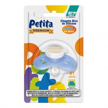 CHUPETA N°1 PETITA SIL RED AZUL