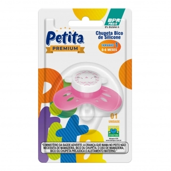 CHUPETA N°1 PETITA SIL RED ROSA