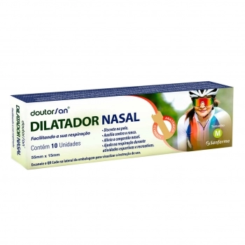 DILATADOR NASAL M 55X15MM C/10 DOUTORSAN