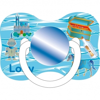 CHUPETA N°2 TIP BORBOLETA SIL RED AZUL LOLLY