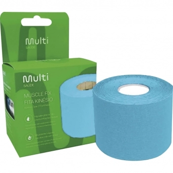 FITA DE KINESIO 5CMX5M AZUL MULTILASER