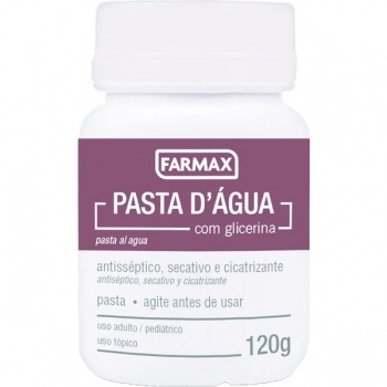 PASTA D AGUA C/GLICERINA POTE 120G FARMAX