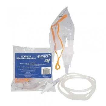 KIT NEBULIZADOR C/MASC.ADULTO FLOW PLUS DC G-TECH(ENCAIXE)