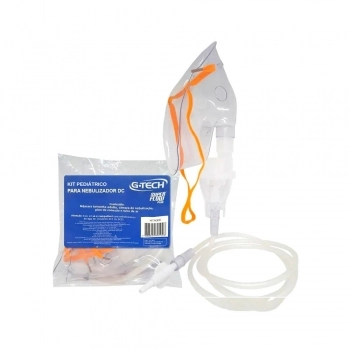 KIT NEBULIZADOR C/MASC.INFANTIL FLOW PLUS DC G-TECH(ENCAIXE)