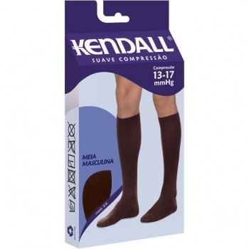 MEIA 3/4 MASCULINA SC PRETA G 13-17MMHG