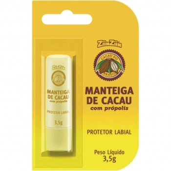 MANTEIGA DE CACAU BASTÃO BLISTER 3,5G ZIINZIIN