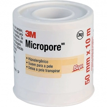 FITA MICROPORE 5CMX10M BEGE 3M