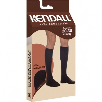 MEIA 3/4 MASCULINA AC PRETO M 20-30MMHG