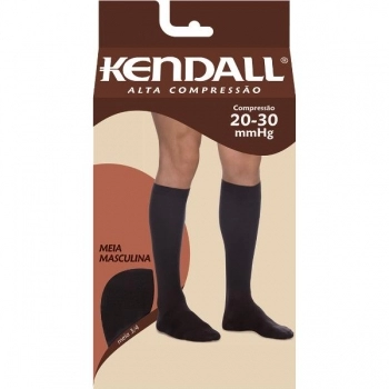 MEIA 3/4 MASCULINA AC PRETO G 20-30MMHG