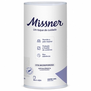 FITA MICROPOROSA BRANCA 10CMX4,5M MISSNER