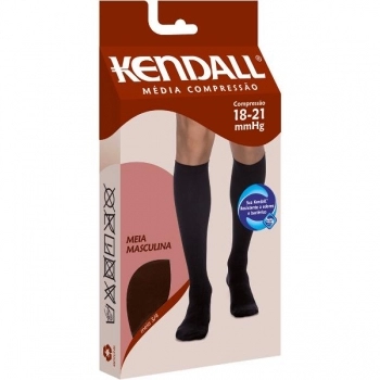 MEIA 3/4 MASCULINA MC MARROM M 18-21MMHG
