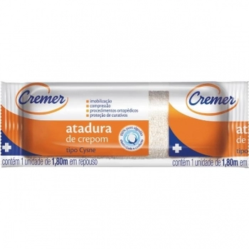 ATADURA CREPOM 13FIOS 08CMX1,8M C/6 CYSNE