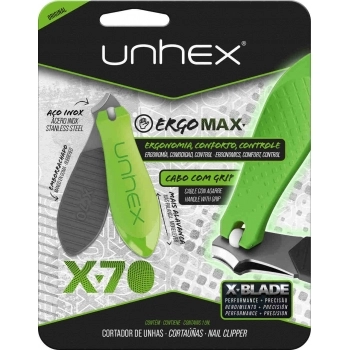 CORTADOR PARA UNHAS UNHEX X70 - VERDE LIMAO