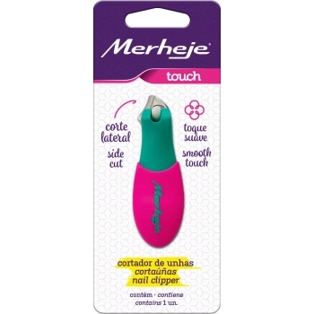 CORTADOR DE UNHAS MERHEJE TOUCH VERDE/PINK
