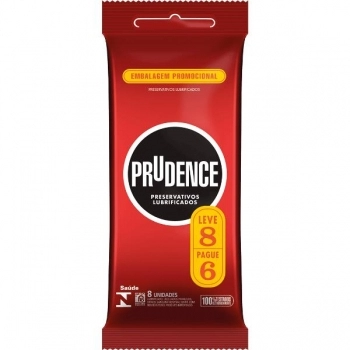 PRUDENCE PRESERVATIVOS LUBRIFICADOS C/8 PG 6