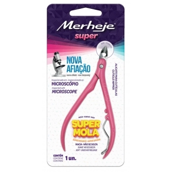 ALICATE P/ CUTICULAS MERHEJE ROSA