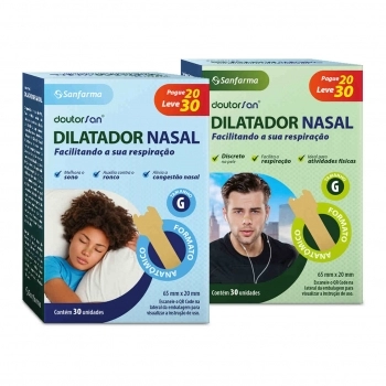 DILATADOR NASAL G 65X20MM C/30 DOUTORSAN