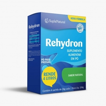 REHYDRON REIDRATANTE ORAL NATURAL C/4 SACHES DE 26G