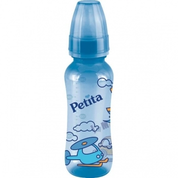 MAMADEIRA CINT DECOR SIL RED 240ML AZUL PETITA